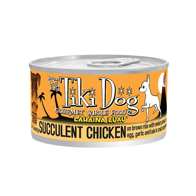 Tiki Dog Lahaina Luau Succulent Chicken on Brown Rice with Crab Canned Dog Food