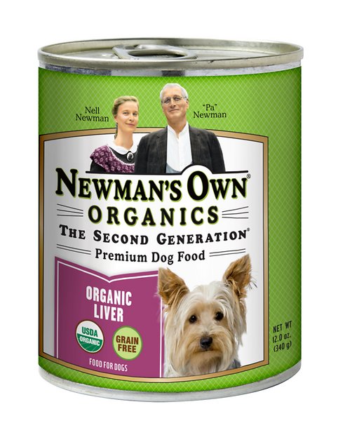 Newman's Own Organics Grain-Free Liver Canned Dog Food, 12-oz, case of 12