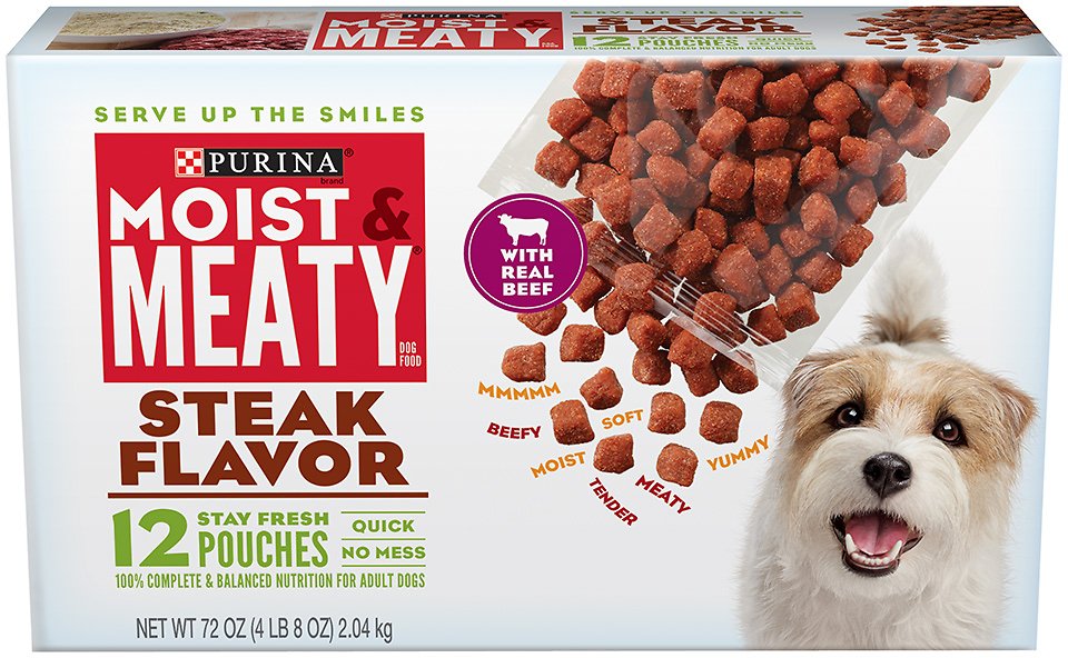 Moist & Meaty Steak Flavor Dry Dog Food