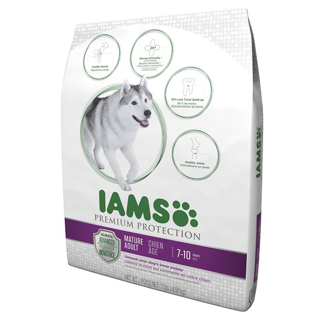 Iams Premium Protection Mature Adult Dry Dog Food, 11-lb bag