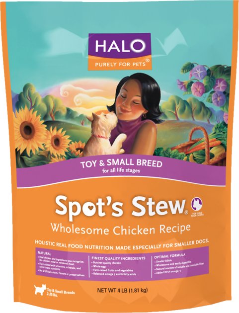 Halo Spot's Stew Wholesome Chicken Recipe Toy & Small Breed Dry Dog Food