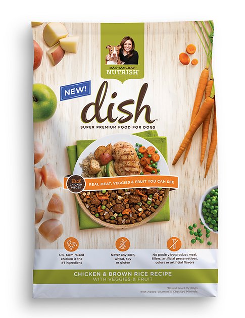 Rachael Ray Nutrish Dish Natural Chicken & Brown Rice Recipe Dry Dog Food