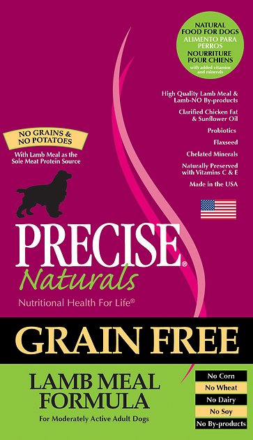 Precise Naturals Grain-Free Lamb Meal Formula Adult Dry Dog Food