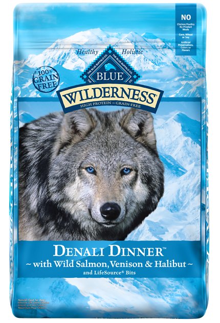 Blue Buffalo Wilderness Denali Dinner with Wild Salmon, Venison & Halibut Grain-Free Dry Dog Food