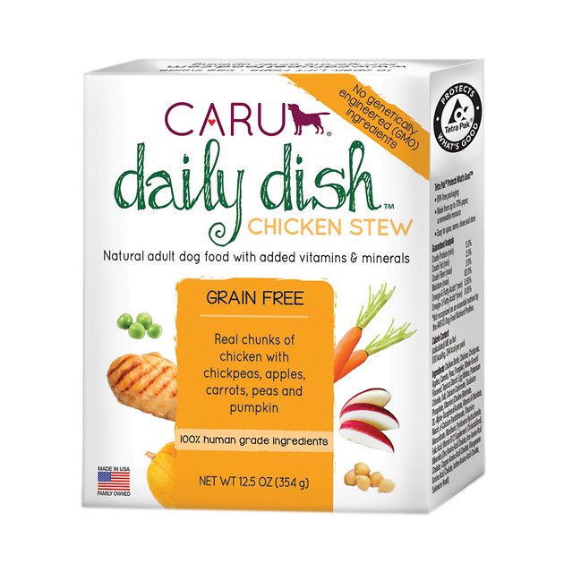 Caru Daily Dish Chicken Stew Grain-Free Wet Dog Food, 12.5-oz, case of 12